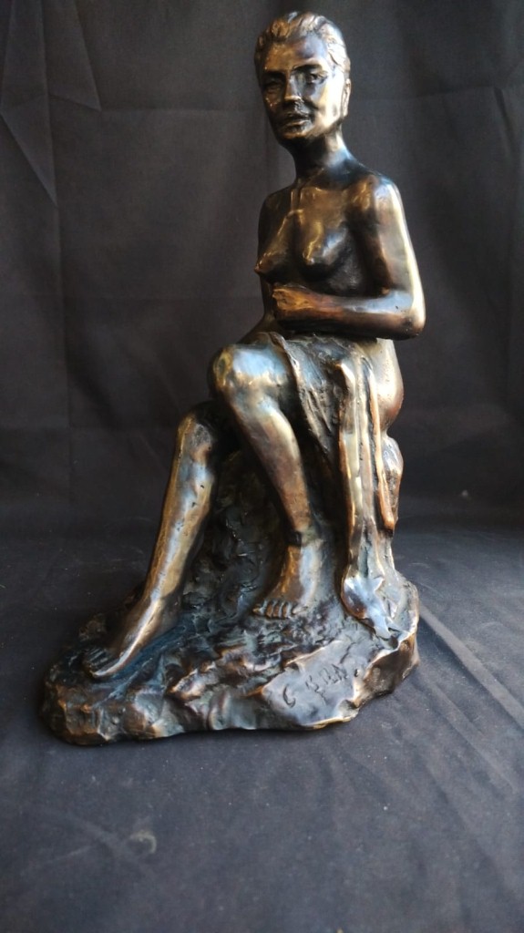 Scultura Donna Bronzo Giuseppe